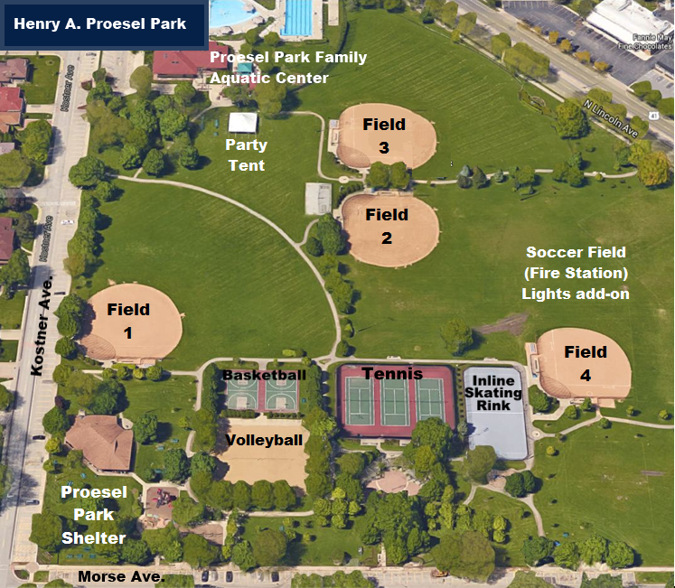 Proesel Park Map