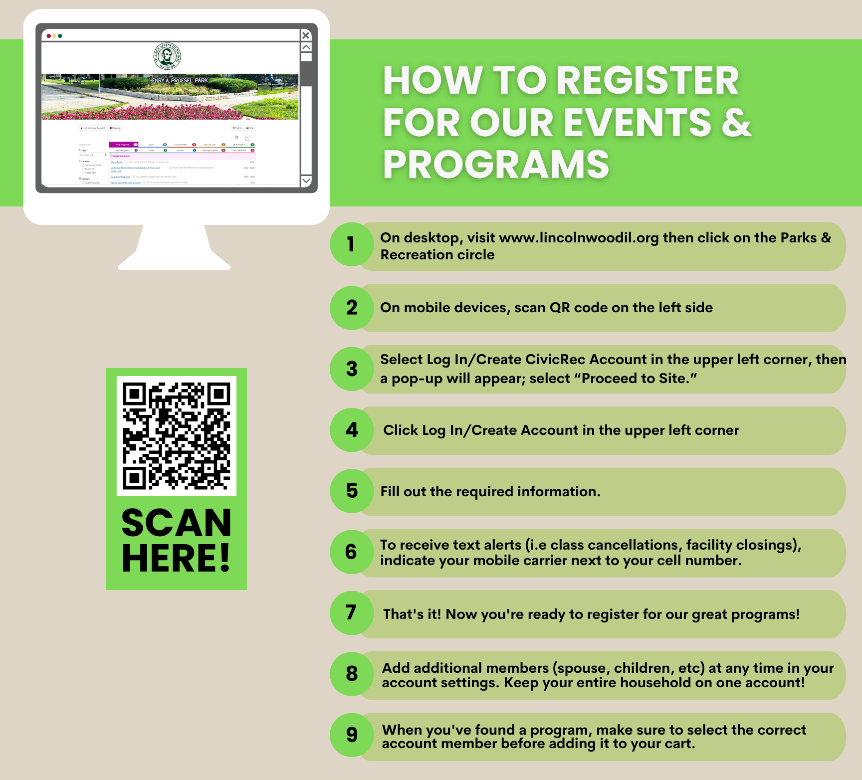 How to Register for CivicRec