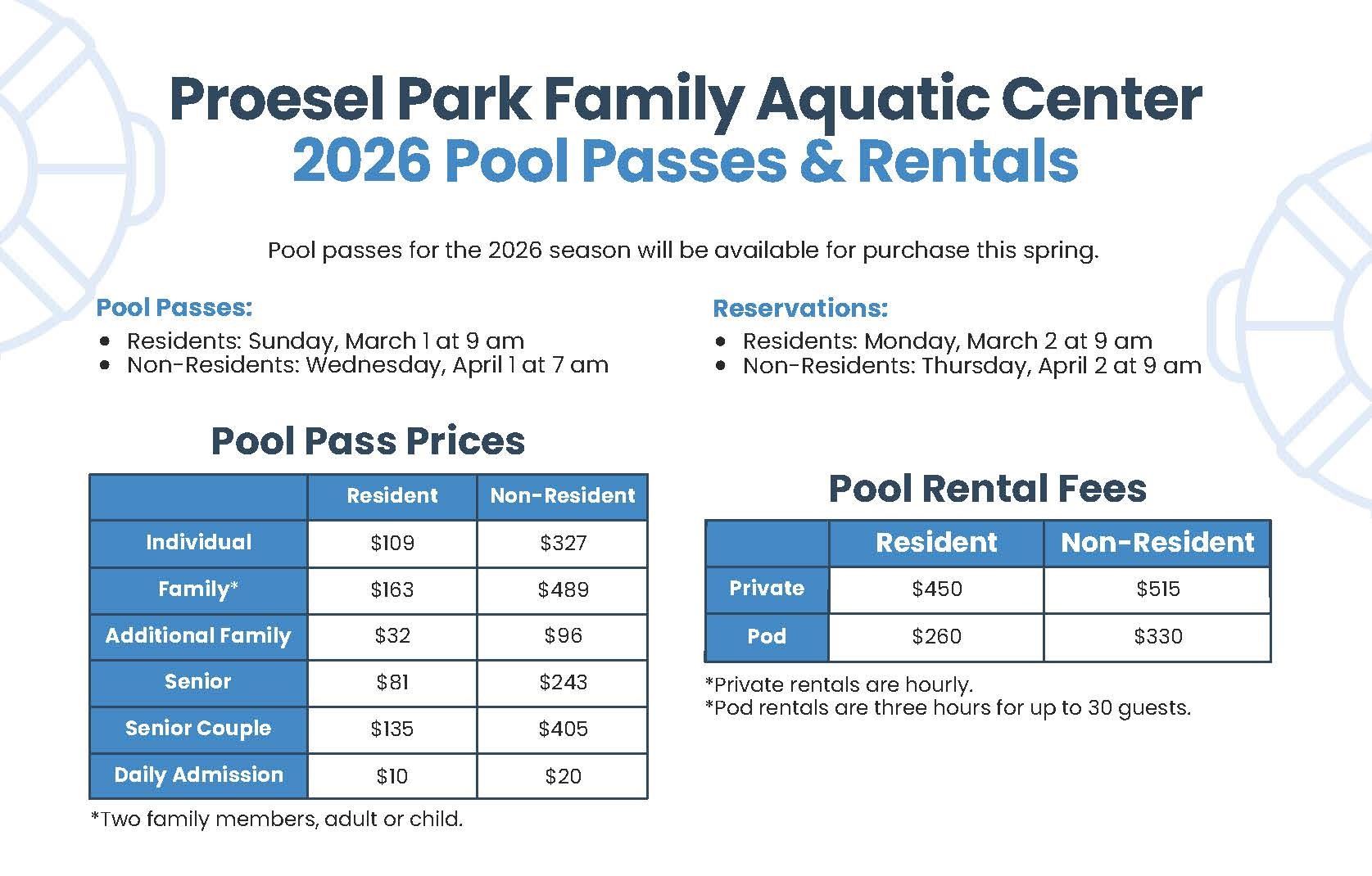 Pool Passes 2026