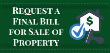 Request a Final Bill for Sale of Property
